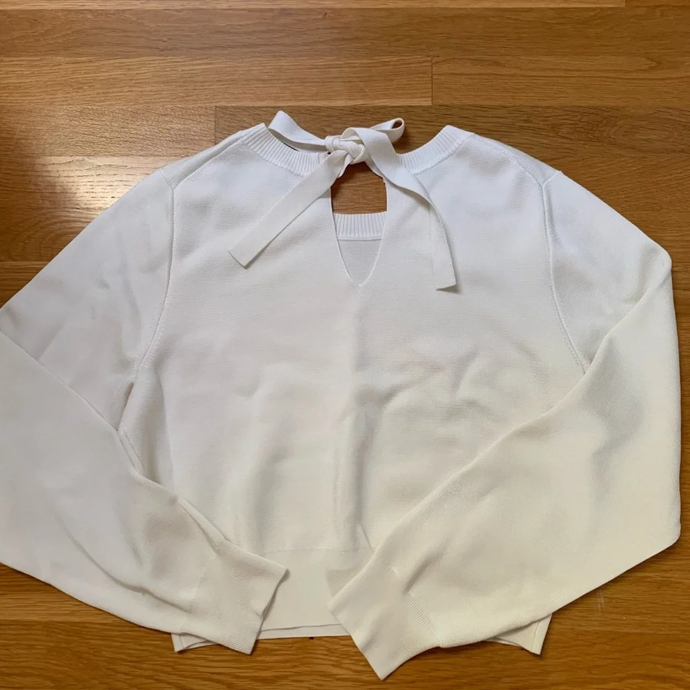 J Crew Tie Back Pullover Sweater - Picture 6 of 7